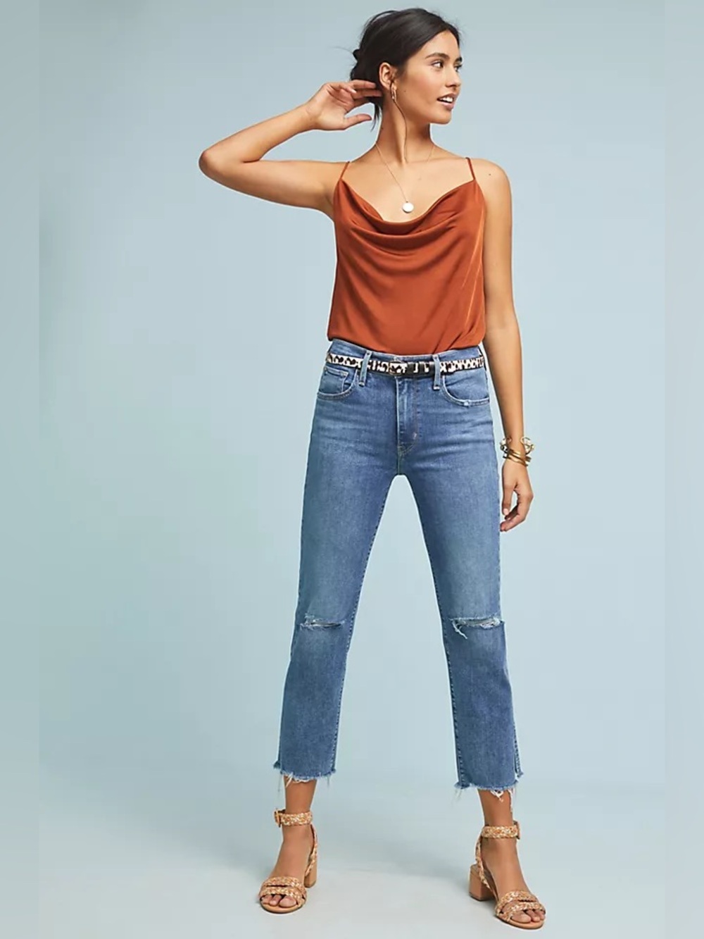 Levi's 724 High-Rise Straight Cropped Jeans